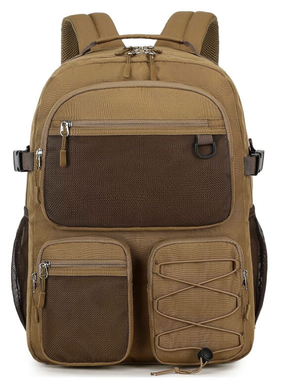 Lohol Water Resistant Backpack with Mulitiple Pockets for School Travel Outdoor College, 15.6 inch Laptop Daypack for Men and Women