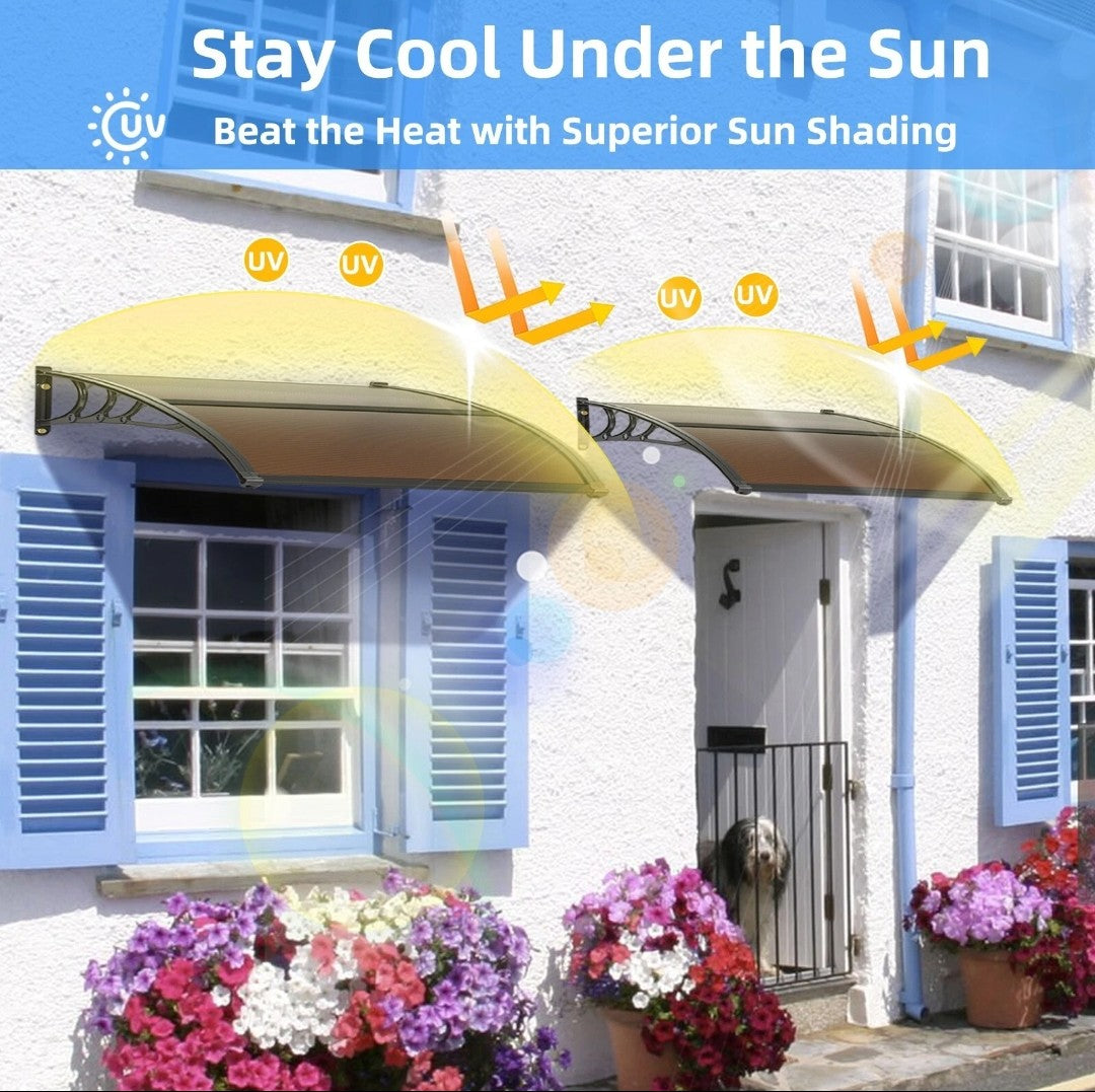 40" by 48" Window Awning Door Canopy for Patio